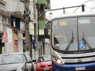 Ônibus do transporte coletivo de Alegrete