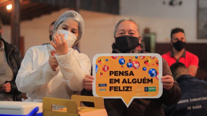Vacinação em Alegrete atingiu maior percentual entre municípios de até 100 mil habitantes Vacinação em Alegrete atingiu maior percentual entre municípios de até 100 mil habitantes