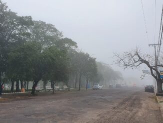 Cerração em Alegrete encobre a cidade