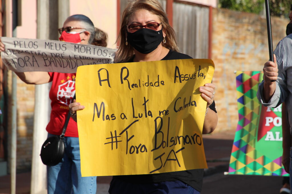 Protesto contra o Governo Bolsonaro - foto - Jéssica Antunes