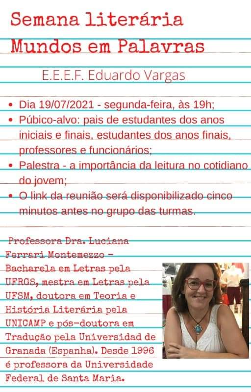 Escola Eduardo Vargas promoveu Semana Literária