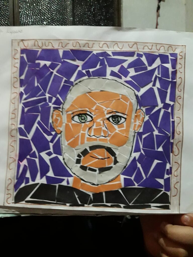 mosaico criado por alunos de Esteio
