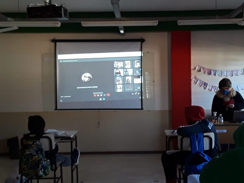 sala de aula da escola em Esteio