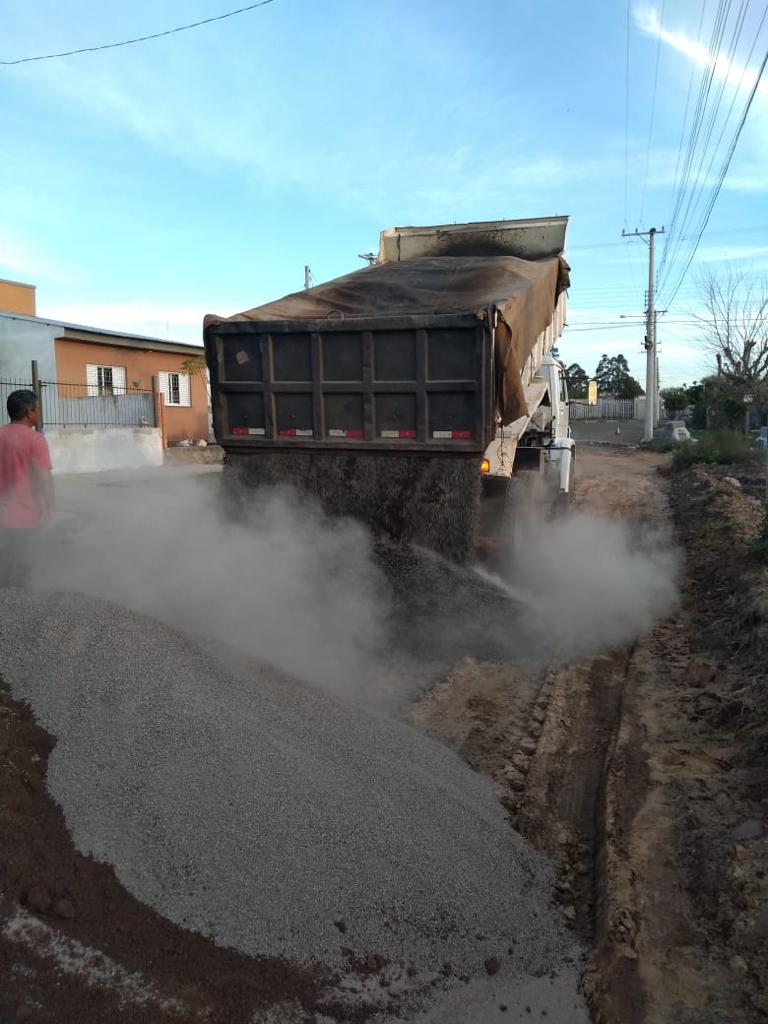 Pavimentação na Zona leste em Alegrete