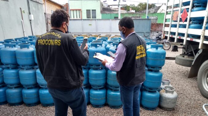 Procon fiscaliza preço do gás em Alegrete Procon fiscaliza preço do gás em Alegrete