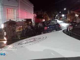 Motorista avança preferencial e provoca grave acidente nesta madrugada