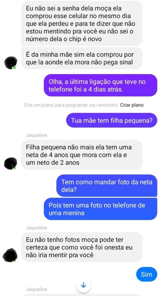 Injúria - celular perdido