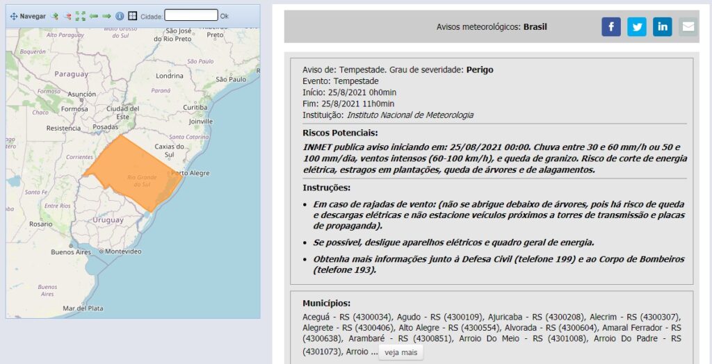 Defesa Civil em Alegrete