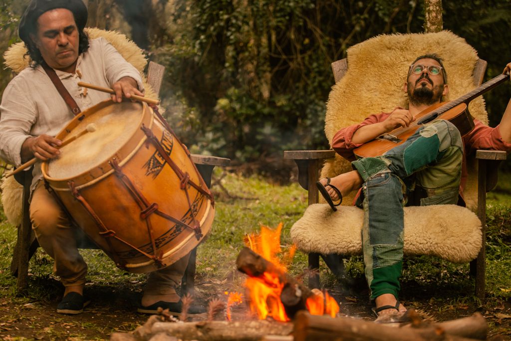 Instrumental com o irmão Paulinho Fagundes