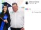 Ilse e Jairo ao lado da filha Natália, em foto publicada em junho