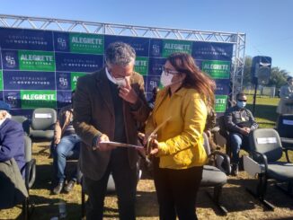 Frederico Antunes e Fátima Marchezan em Alegrete
