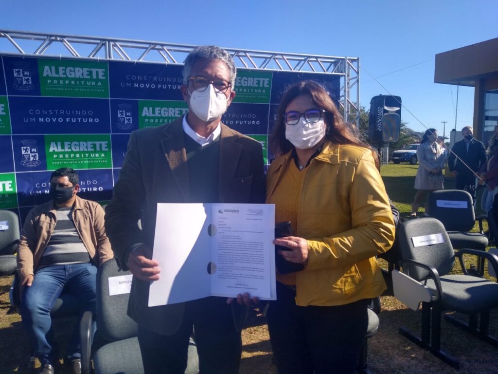 Frederico Antunes e Fátima Marchezan em Alegrete