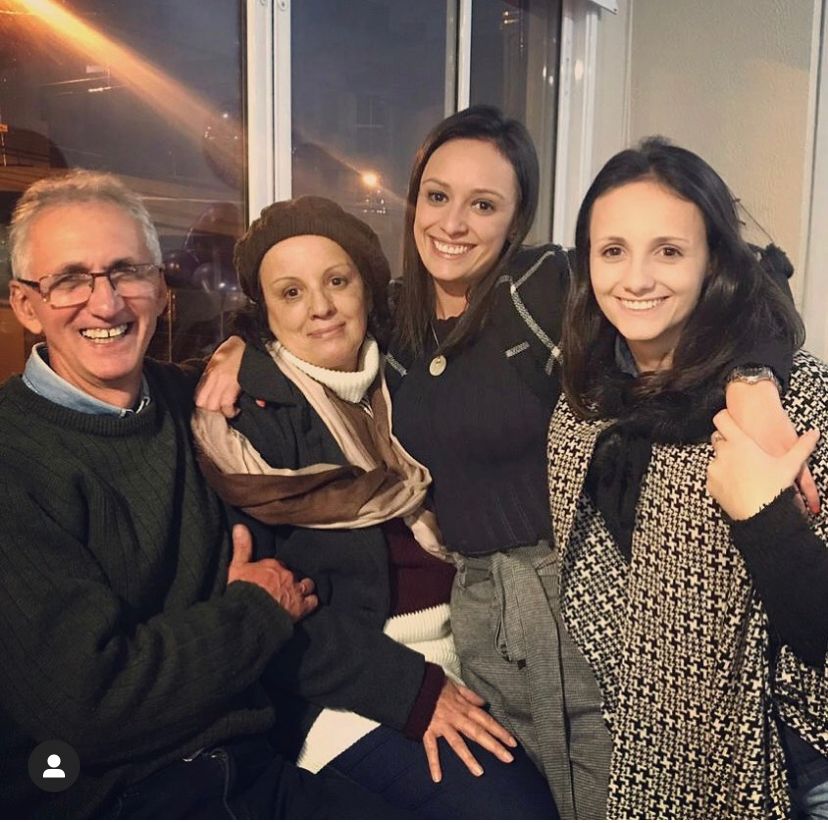 Gabriela com sua família