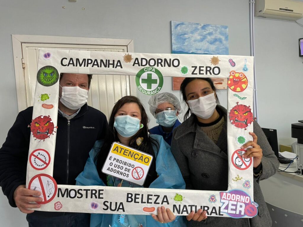 Campanha da CIPA orienta os malefícios do uso de adorno dentro do ambiente hospitalar