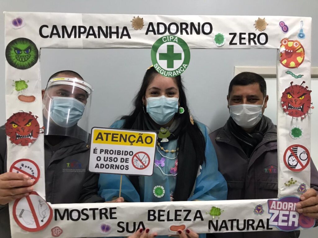 Campanha da CIPA orienta os malefícios do uso de adorno dentro do ambiente hospitalar
