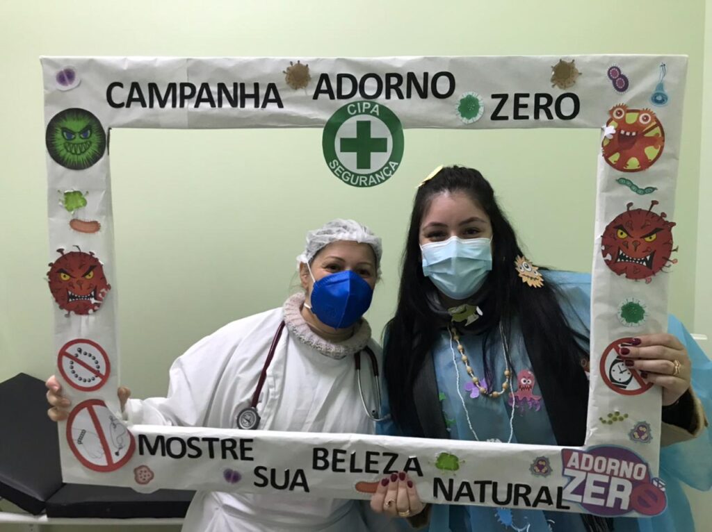 Campanha da CIPA orienta os malefícios do uso de adorno dentro do ambiente hospitalar