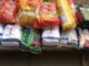 Arrecadação de alimentos no evento