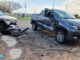 Grave acidente entre Honda e Strada na Avenida Tiaraju