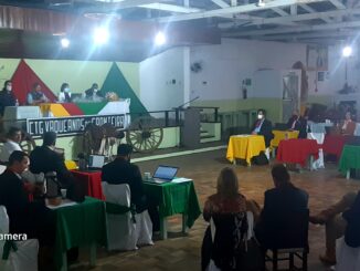 Sessão da Câmara de Vereadores no CTG Vaqueanos da Fronteira