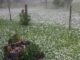 Chuva com granizo branqueou os campos em propriedade no Durasnal