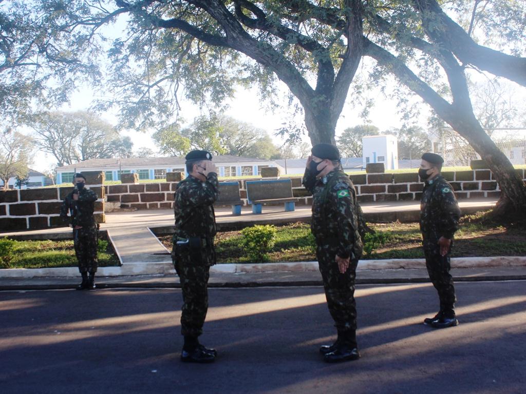Comandante foi recebido pelo Tenente Coronel Alessandro