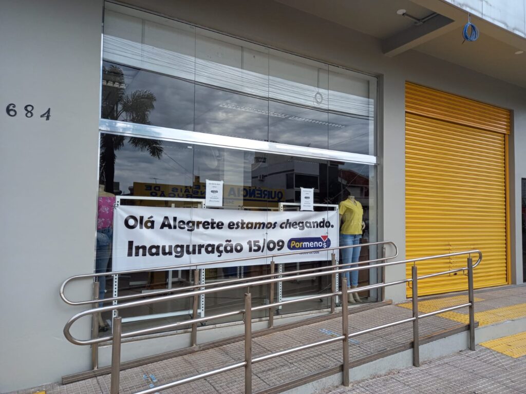 Vem aí! Inauguração da Loja Por Menos na Cidade Alta