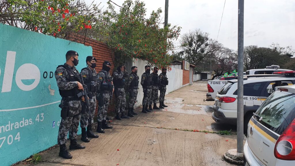 Brigada Militar de Alegrete - reforço de 6° Batalhão de Choque de Uruguaiana
