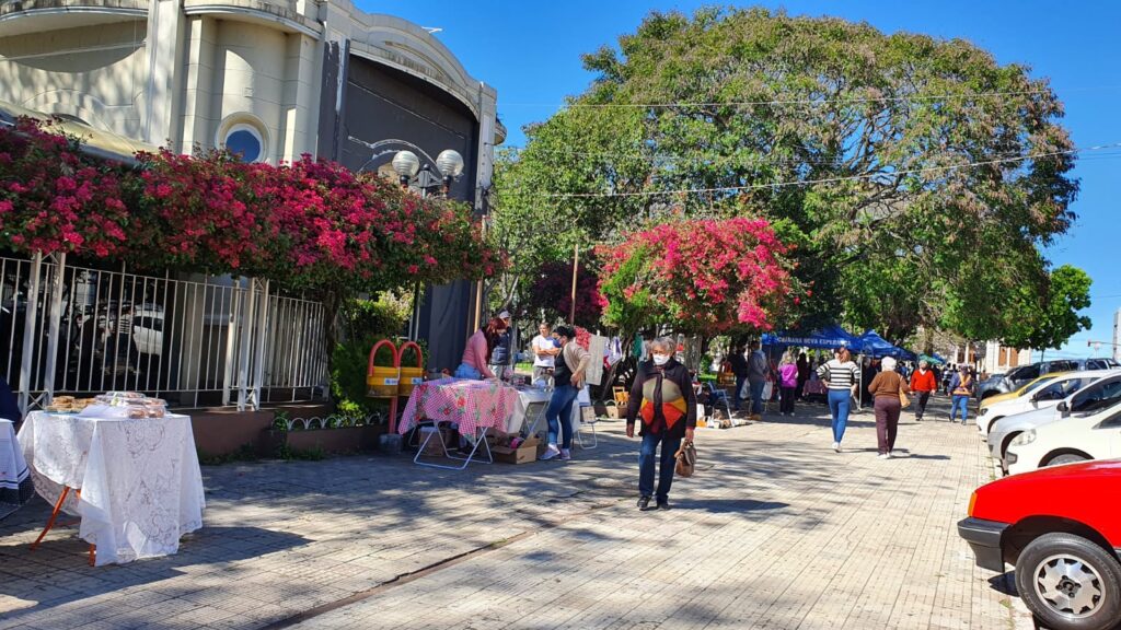 No sábado de sol, o Brick da Praça foi um bom programa
