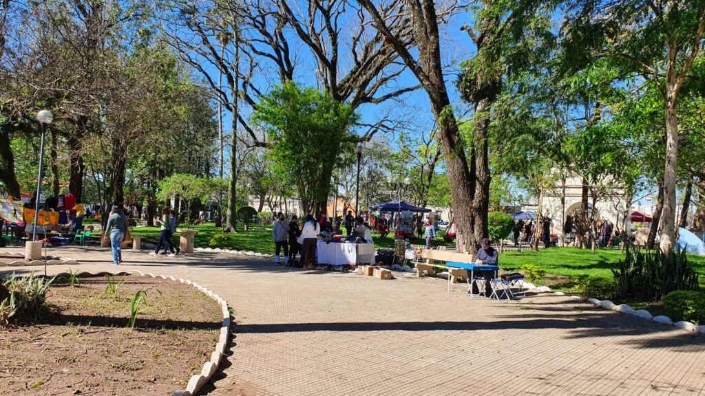 No sábado de sol, o Brick da Praça foi um bom programa