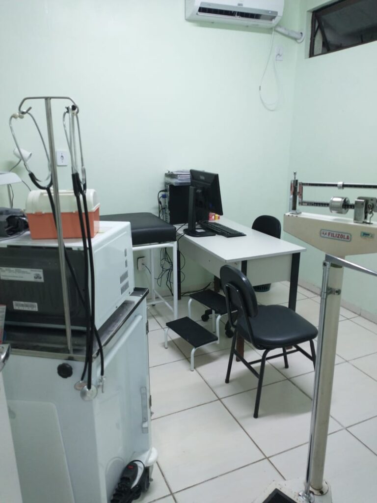 Posto de Saúde ficou alagado