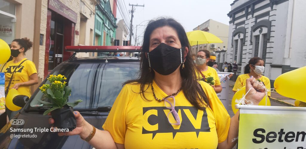 Ato na ponte Borges de Medeiros encerra o Setembro Amarelo