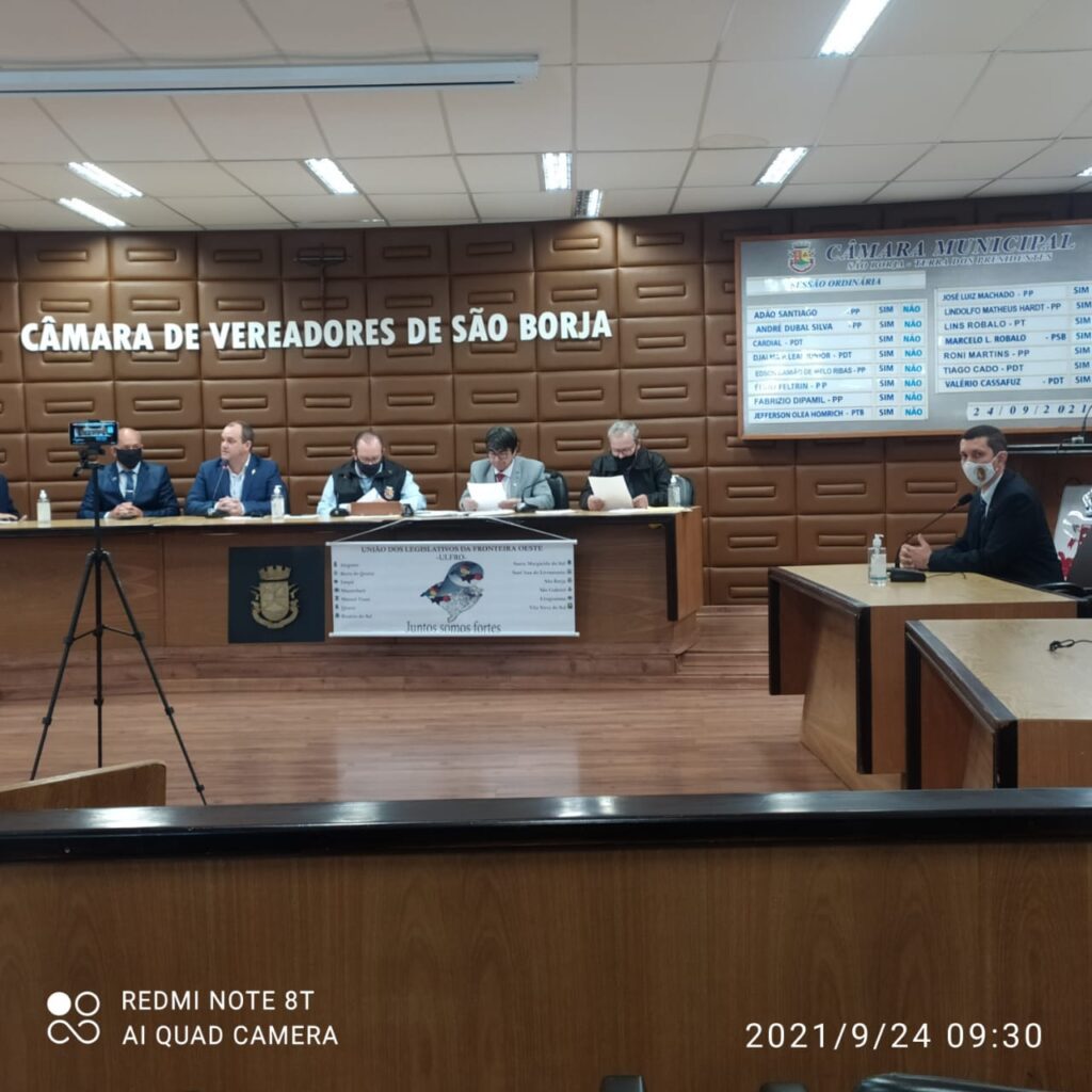 Vereador Fan participou da reunião da ULFRO em São Borja
