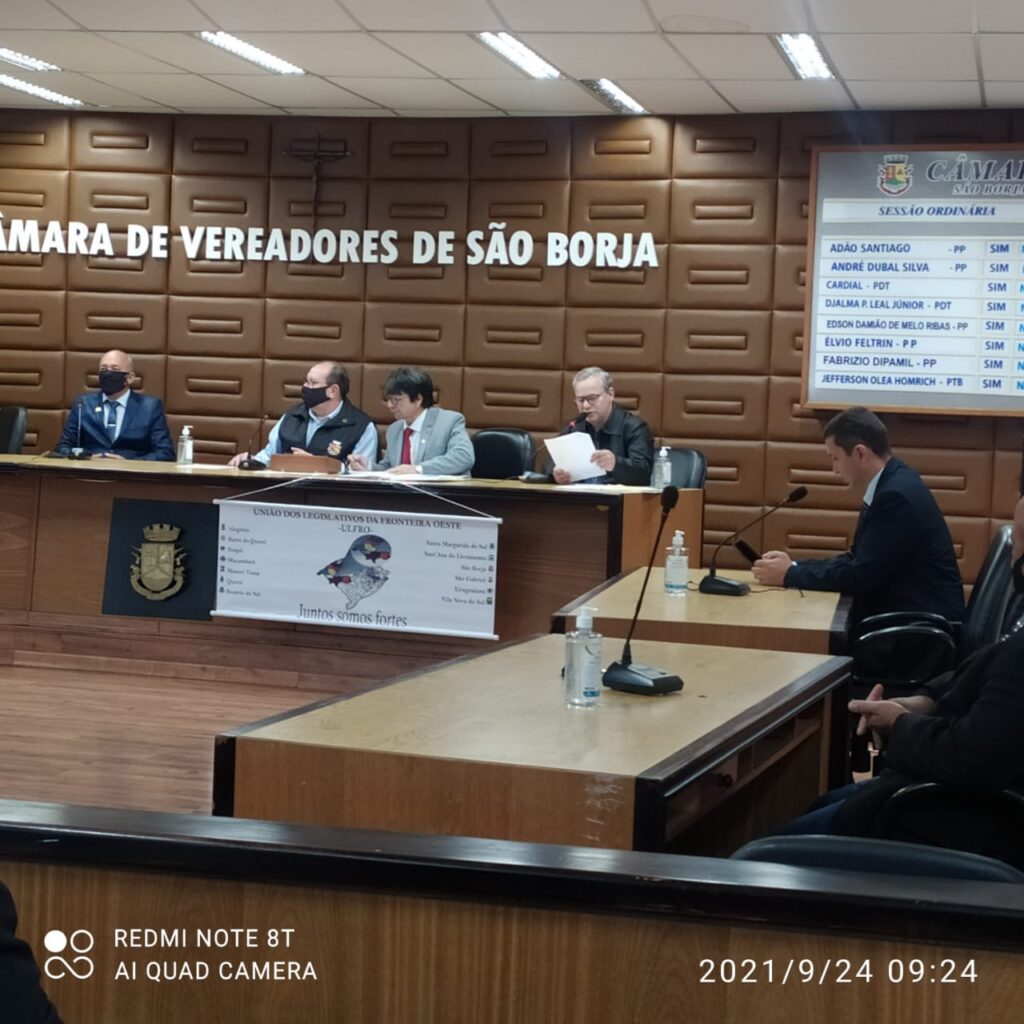 Vereador Fan participou da reunião da ULFRO em São Borja