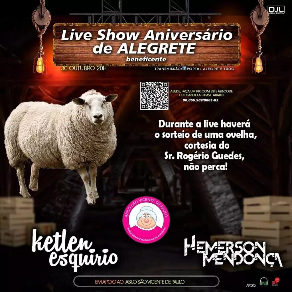 Última grande live da temporada será neste sábado pelo Alegrete Tudo