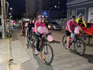 passeio ciclístico movimentou as ruas da cidade