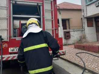 Princípio de incêndio mobiliza Bombeiros, no Centro, em Alegrete