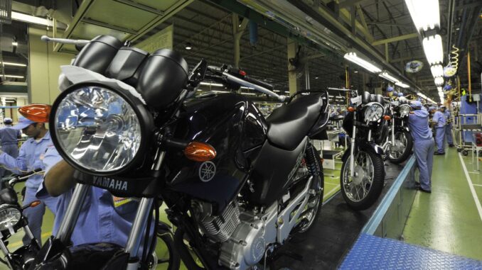 Produção de motocicletas Produção de motocicletas