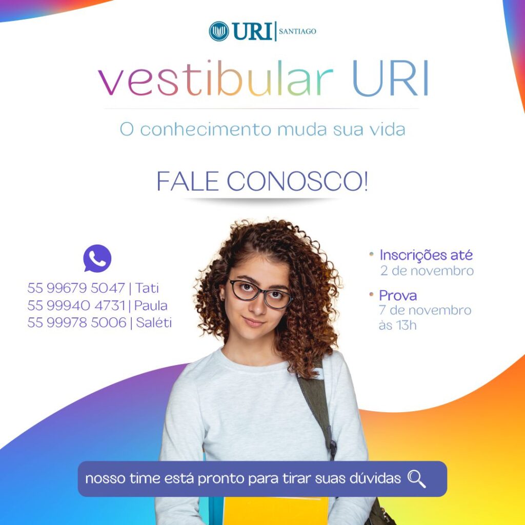 URI inscreve para o vestibular e tem equipe para tirar dúvidas dos interessados