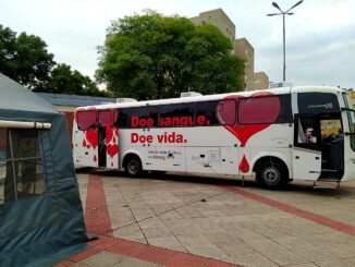 Ônibus do HEMORGS em Alegrete