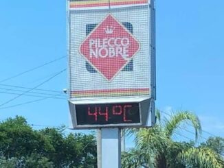 Termômetro marca 44ºC em Alegrete