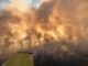 Fogo em campos em Alegrete