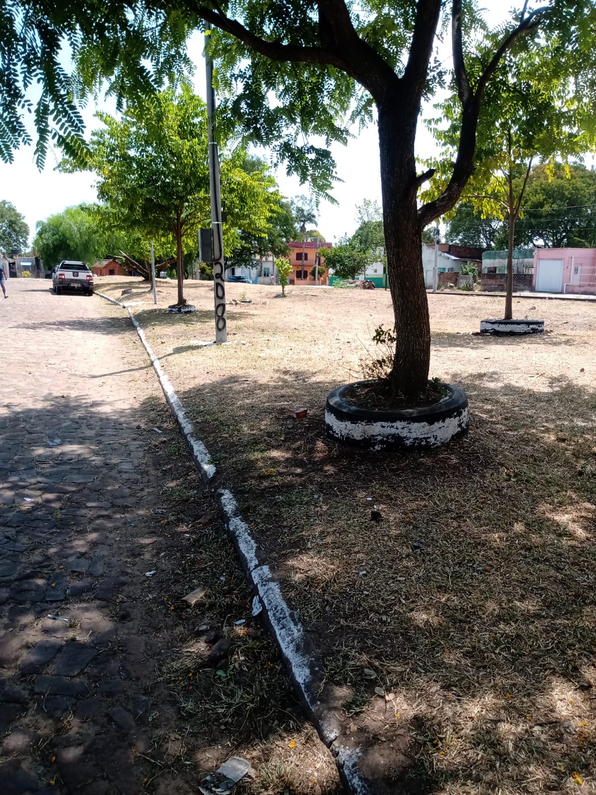 espaço onde fica o carro lanche