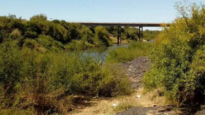 Rio Ibirapuitã com a seca Rio Ibirapuitã com a seca