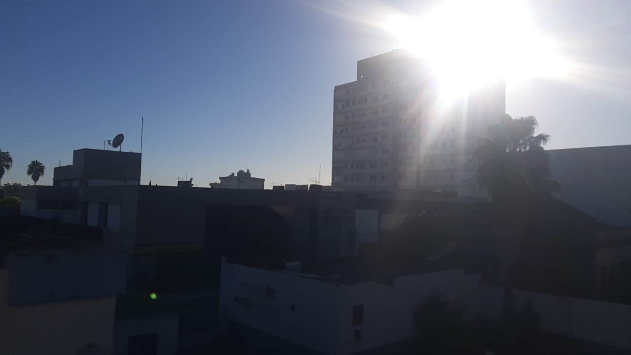 Frio e sol em Alegrete