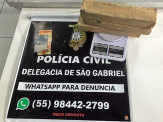 Traficante de Alegrete é preso com quase 3kg de maconha em São Gabriel