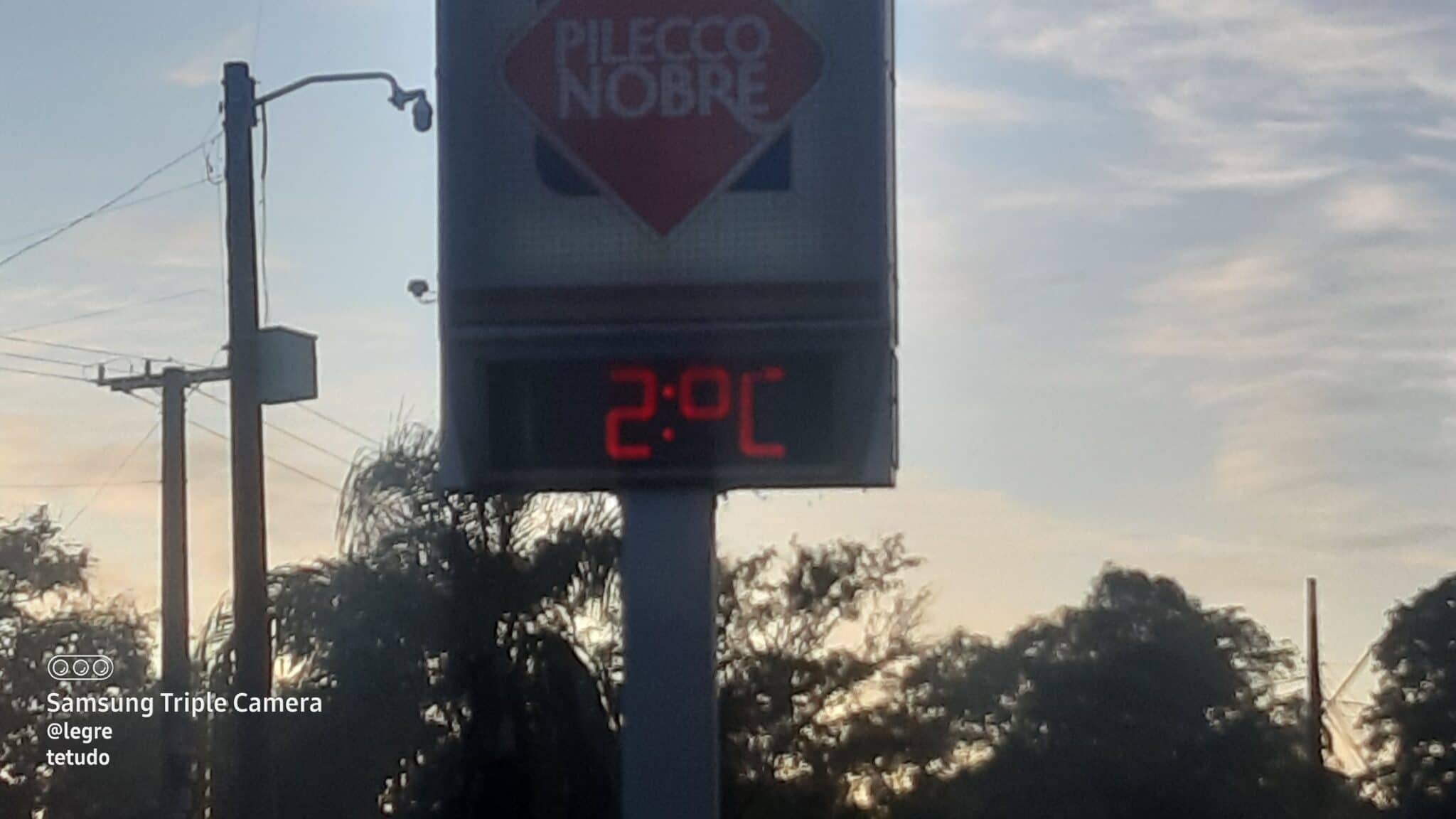 Frio no final de maio em Alegrete