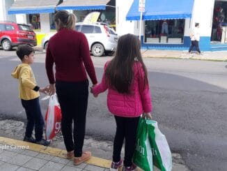 Movimento nas ruas de Alegrete