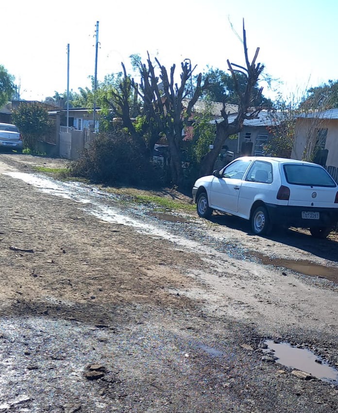 Vazamento e rua da Piola