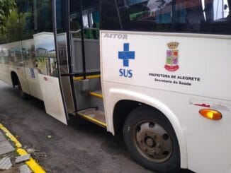 Micro ônibus da Sec de Saúde de Alegrete
