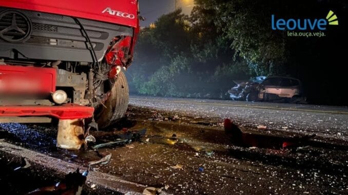Mulher, natural de Alegrete, morre em acidente entre quatro veículos em Caxias do Sul